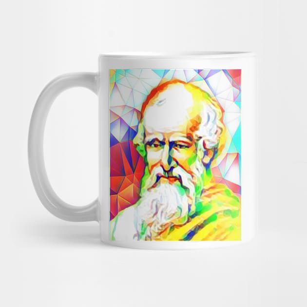 Archimedes Colourful Portrait | Archimedes Artwork 11 by JustLit